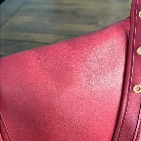 Coach Vintage 90’s Patricia’s Legacy Red Leather Shoulder Crossbody Bag #9951 - Picture 13 of 16